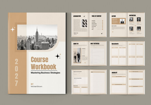 Course Workbook Template Layout