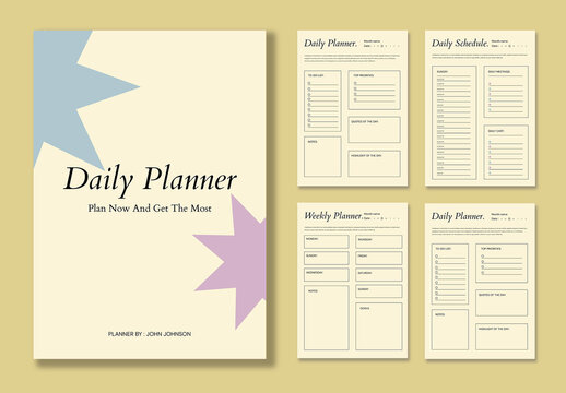 Daily Planner Template Layout