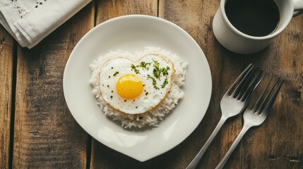 egg on rice symbolizes the love and care with which this meal has been prepared, much like how the gods gave thought to every offering they made