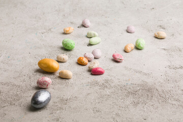 scatter painted mini eggs