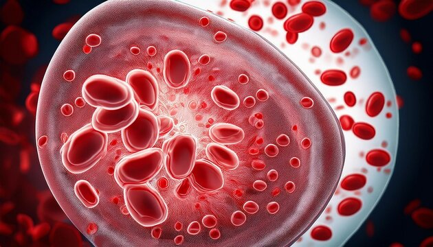 sickle cell anemia disease gene mutation affecting hemoglobin molecule blood smear under microscope