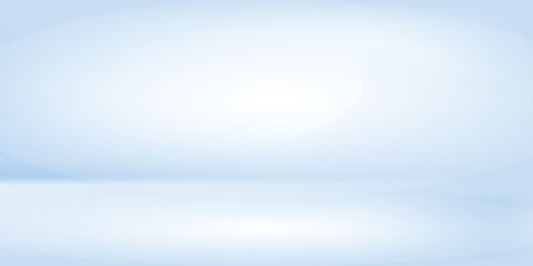 Blue studio room. Limbo light background. Abstract 3d backdrop for product presentation. Minimal wall scene.