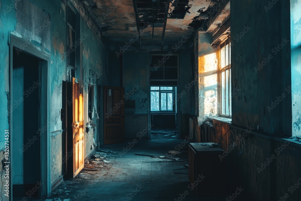 Poster a room filled with multiple windows, providing natural light and a sense of openness