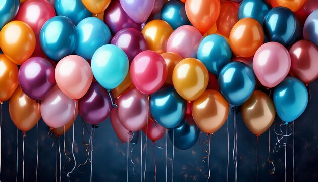 birthday party balloons colourful balloons background birthday background theme bright colors balloon for party and celebration