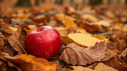 autumn still life with apples
