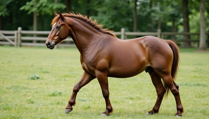 Majestic Exmoor Pony in a Natural Environment with Clean Lines and High Quality Details.