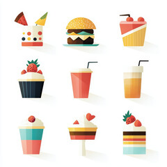 Sweet treats and drinks: burgers, cupcakes, smoothies, and more