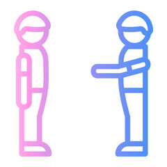 kids Line Gradient Icon