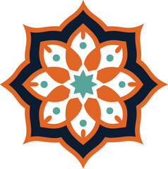 Ornate Floral Design Vector Art Illustration – Elegant & Decorative Digital Graphics