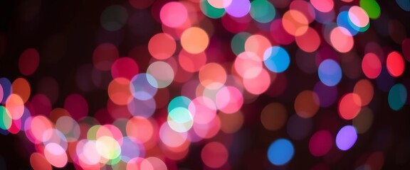 Multicolored bokeh lights, vintage aesthetic, glitter texture, blurred background, design, background