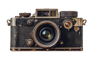 A Vintage Film Camera Showcasing Retro Design and Textures, Preserving the Art of Photography with Timeless Charm and Historical Significance
