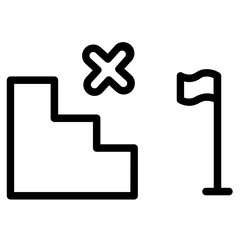 Failed Failure Business Line Icon