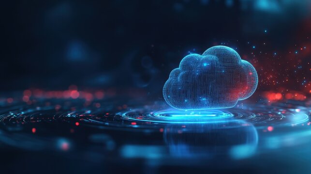 A futuristic representation of big data in the cloud with real-time analytics and insights