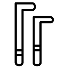 Ring Bolt Tool Line Icon