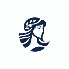 Ancient Greek Lady Logo