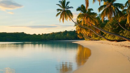 Obraz premium Tropical Sunset Beach Paradise - Travel