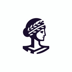 Ancient Greek Lady Logo