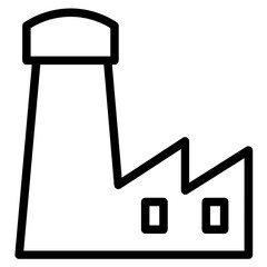 Factory Industry Job Line Icon