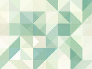Obraz premium Green and beige triangles creating geometric pattern background