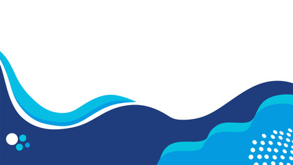 Minimalist background with blue wave environment.