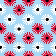 Fototapeta premium colorful pattern of various flowers 