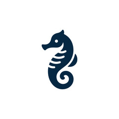 Minimalist seahorse logo © Fajarhidayah11
