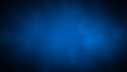 Obraz premium Grainy Dark Banner Poster Blue Background Noise Texture Color Gradient 