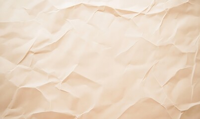 Obraz premium Textured crumpled paper in soft beige tones, creating an organic and warm appearance.