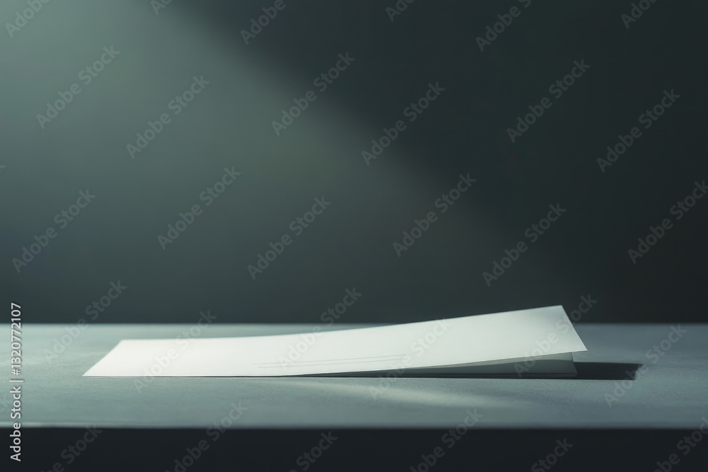 Aufkleber A piece of paper sitting on top of a table, with no context or background visible