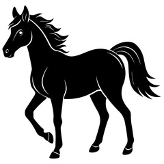 Horse vector shilhouette Icon.