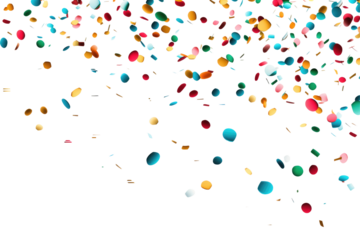 confetti on transparent background