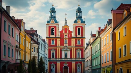 Obraz premium Bialystok. The Basilica of the Assumption of the Blessed Virgin Mary in Podlaskie Voivodeship, Poland