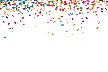 confetti on transparent background