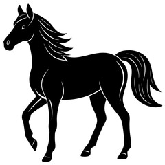 Horse vector shilhouette Icon.