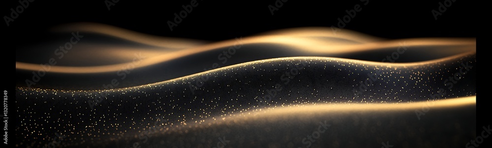 Fototapete abstract golden waves with a smooth texture and subtle highlights.