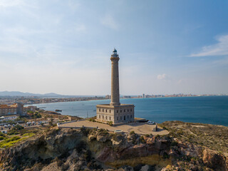 Faro del Cabo de Palos en Cartagena, Murcia, Espa&ntilde;a