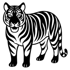 Tiger vector shilhouette Icon.