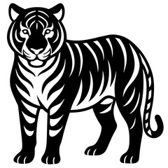 Tiger vector shilhouette Icon.