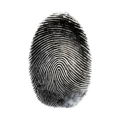 Fingerprint isolated on transparent background