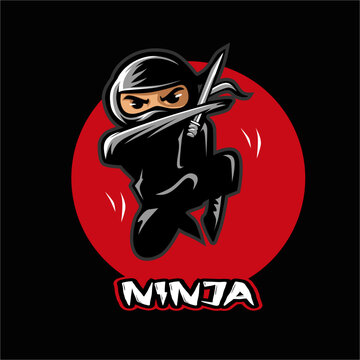 ninja character vector illustration