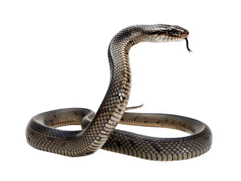 Magnificent Spectacle: A Striking Cobra in Defensive Pose