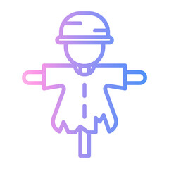 scarecrow Line Gradient Icon