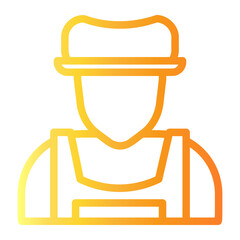 farmer Line Gradient Icon