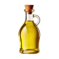 olive oil bottle on transparent background