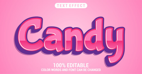 Editable Candy text style effect