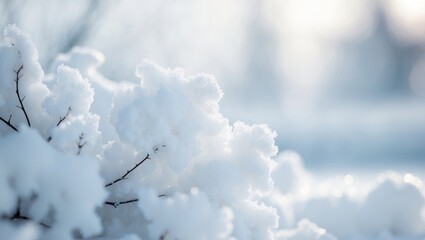 Obraz premium Pure White Snow Texture for Graphic Design.