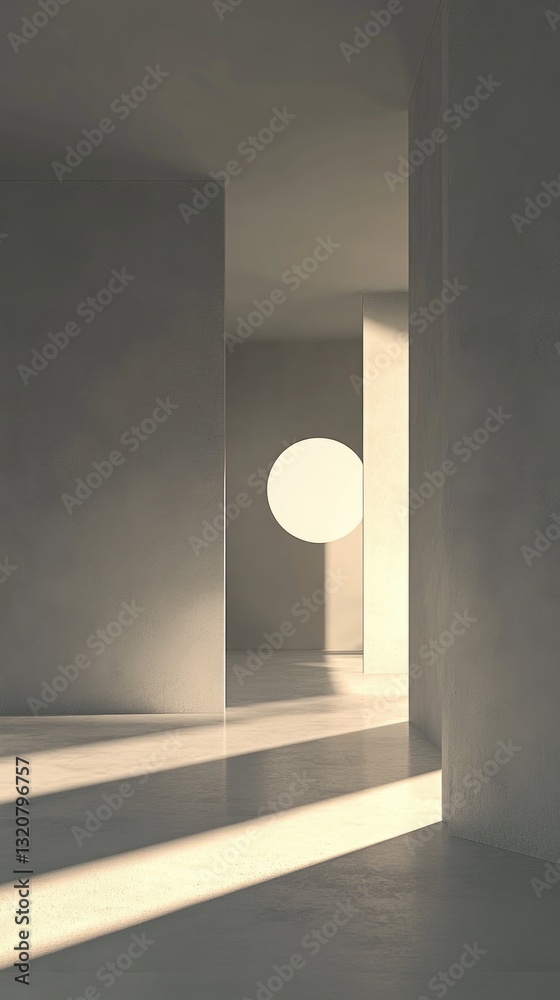Poster a quiet space with natural light entering through the window, suitable for interior design or mood-s