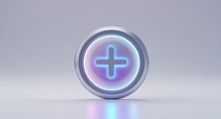 Obraz premium Future plus button showing upcoming time and technology