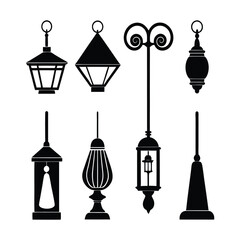 street lamp vector