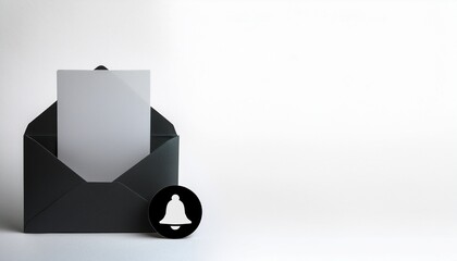 말풍선 안에 메시지 아이콘이 있고, 옆에 작은 벨 알림 아이콘이 있는 깔끔한 SNS 인터페이스